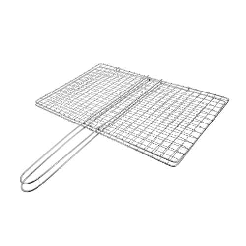 Gogogmee Edelstahl Grillkorb mit Sicherem Klemmsystem für Fisch und Fleisch Multifunktionales Bbq Zubehör Optimal für Holzkohlegrill Vielseitiger Grillkorb für Gemüse und Outdoor grillen von Gogogmee