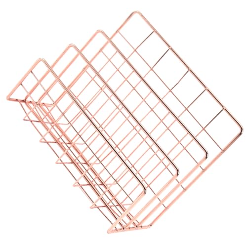Gogogmee Eleganter Goldfarbener Tisch Organizer aus Metall Stabiler Handgeschweißter Brief Dokumentenhalter für Büro und Zuhause Kompakter Schreibtisch Organizer zur Effizienten Ablage und Gogogmee Eleganter Goldfarbener Tisch Organizer aus Metall Stabiler Handgeschweißter Brief Dokumentenhalter für Büro und Zuhause Kompakter Schreibtisch Organizer zur Effizienten Ablage und von Gogogmee