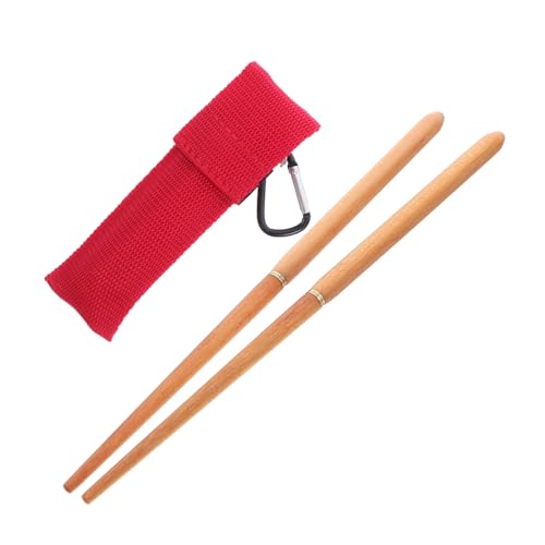 Gogogmee Faltbare Leichte Holz-essstäbchen mit Ergonomischem Griff und Klappbarem Design Inklusive Tragbarem Reinigungssack Nachhaltiges Outdoor-besteck für Camping Wandern und Picknick von Gogogmee