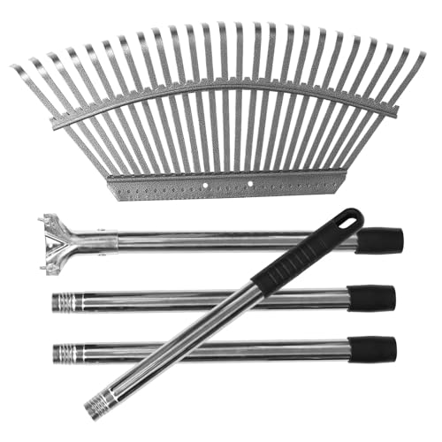 Gogogmee Gartenrechen aus mit Verstellbarem Stiel Robuster Metallrechen für Bodenbelüftung Laubaufnahme und Unkrautentfernung im Garten Beet und Campingbereich Gogogmee Gartenrechen aus mit Verstellbarem Stiel Robuster Metallrechen für Bodenbelüftung Laubaufnahme und Unkrautentfernung im Garten Beet und Campingbereich von Gogogmee