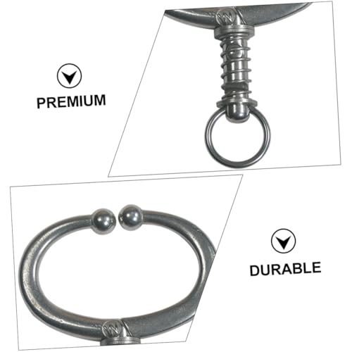 Gogogmee Großer Edelstahl Rinder nasenzugring mit Federmechanismus Langlebig und Wiederverwendbar Installieren Sicher für Kühe und Viehhaltung Praktisches Zuggerät für Robuste Tierpflege von Gogogmee