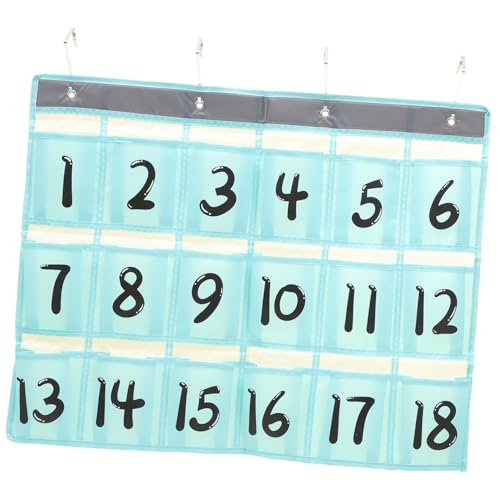 Gogogmee Hängende Aufbewahrungstasche für Handys Multifunktionaler Organizer für Unterrichtsräume Wand und Türmontage für Bücher Karten und Persönliche Gegenstände Leuchtendem Blau aus von Gogogmee