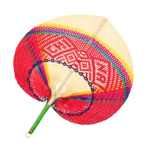 Gogogmee Handgefertigter Bambus Fächer Handwoven Fan Doppelseitig Kühlend Natürlicher Outdoor Fan Für Sommer Innenraumdekoration Wandkunst Elegant Robust von Gogogmee