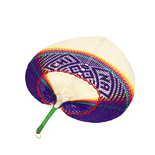 Gogogmee Handgefertigter Bambusfächer Wanddekoration Ethnischer Natürlicher Palmfächer Sommerlicher Faltbarer Lüfter für Innen und Außen als Foto Requisite und Raumgestaltung von Gogogmee