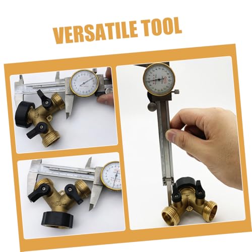 Gogogmee Heavy Duty Y Form Gartenschlauch Verteiler mit Unabhängigen Ventilen aus Abs und Vernickeltem Kupfer Verschleißfest Platzsparend Vielseitig für Garten Autowäsche und Bewässerung von Gogogmee