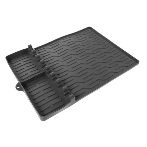 Gogogmee Hitzebeständige Abtropfmatte für Grillwerkzeuge rutschfeste Schutzmatte für Seitentisch und Leicht für Outdoor Grillen und Camping Graue BBQ Seitenablage mit Tropfpolster Gogogmee Hitzebeständige Abtropfmatte für Grillwerkzeuge rutschfeste Schutzmatte für Seitentisch und Leicht für Outdoor Grillen und Camping Graue BBQ Seitenablage mit Tropfpolster von Gogogmee