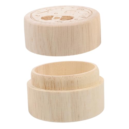 Gogogmee Holz Aufbewahrungsbox mit Sicherem Deckel Kompakt und Tragbar Vielseitig für Nähzubehör Perlen Schmuck und DIY Bastelbedarf Stilvolle Kleine Organizerbox für Handarbeitszubehör von Gogogmee