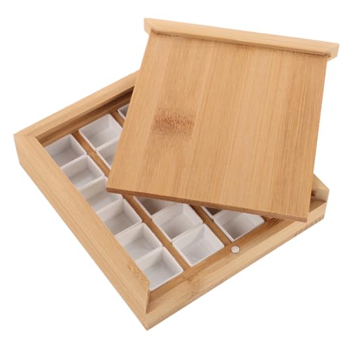 Gogogmee Holz pigmentbox Fächer Ziehbar Pigmentbehälter Wasserfarben Aufbewahrung Farbmalkasten DIY Farbaufbewahrung Bastelmaterial Organizer für Künstler und Maler Gogogmee Holz pigmentbox Fächer Ziehbar Pigmentbehälter Wasserfarben Aufbewahrung Farbmalkasten DIY Farbaufbewahrung Bastelmaterial Organizer für Künstler und Maler von Gogogmee