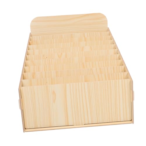 Gogogmee Holzbriefhalter mit Fächern Multifunktionaler Schreibtisch Organizer für Effiziente Sortierung von Post Rechnungen und Dokumenten Rustikales Design für Büro Zuhause und Geschäft von Gogogmee