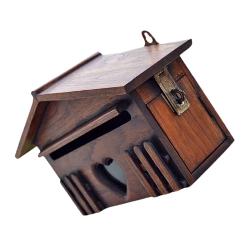 Gogogmee Hölzerner Briefkasten für Außenbereich Wetterfest Wandmontierbar Kreativer Vorschlagskasten für Zuhause und Büro Vintage Design mit Einwurfschlitz Gogogmee Hölzerner Briefkasten für Außenbereich Wetterfest Wandmontierbar Kreativer Vorschlagskasten für Zuhause und Büro Vintage Design mit Einwurfschlitz von Gogogmee
