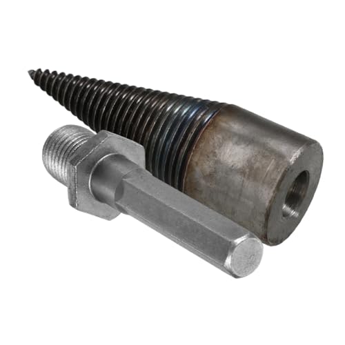 Gogogmee Holzspalter Bohrer mit Sechskant schaft Vielseitiger Brennholzspaltbohrer für Elektrowerkzeuge Robuste Konstruktion Zeitsparend und Kompatibel mit Handgeführten Akkuschraubern von Gogogmee