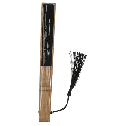 Gogogmee Japanischer Stil Faltfächer Vintage Bambus Handfächer Elegantes Design Tragbar Für Sommer Outdoor Gebrauch von Gogogmee