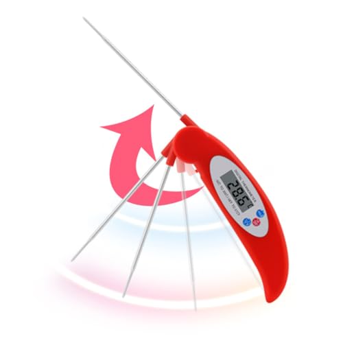 Gogogmee Lebensmittel-Thermometer Sondenthermometer rot von Gogogmee