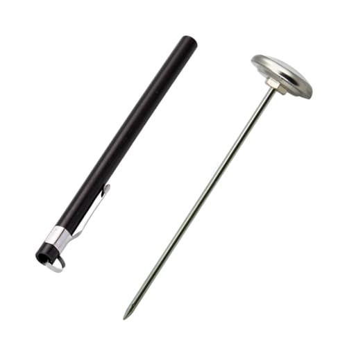 Gogogmee Lebensmittelthermometer Backen Sofort Ablesbares Thermometer Kochen Küchenthermometer Milchthermometer Milchkaffeethermometer Kochthermometer Thermometer Zum Kochen Schwarz von Gogogmee