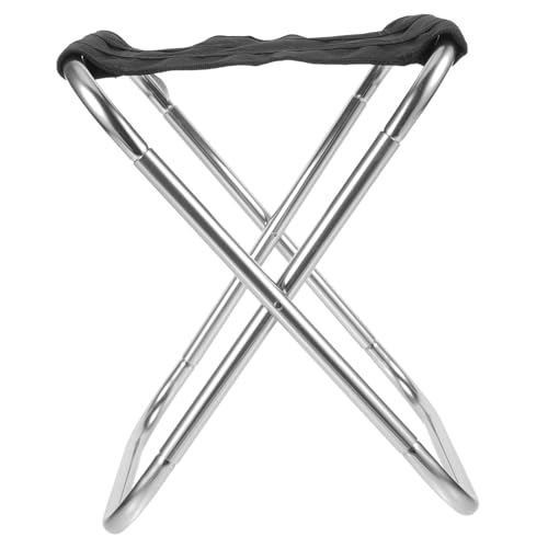 Gogogmee Leichter Faltbarer Campinghocker aus Aluminiumlegierung Tragbarer Outdoor sitzhocker für Garten Angeln Reisen mit Stabilem Langlebigem Design und Praktischem Aufbewahrungsbeutel von Gogogmee