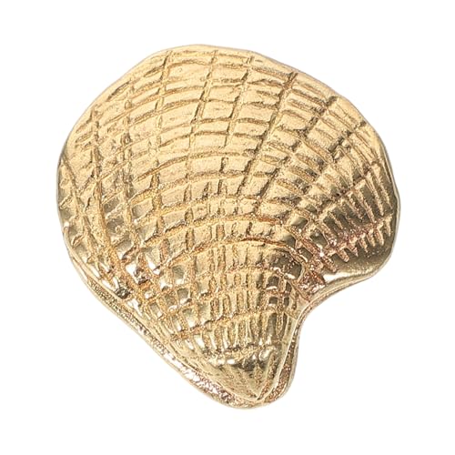 Gogogmee Messing Schrankknopf Muschelform Dekorativer Möbelknauf für Kommoden und Küchenschränke Robust Kompakt und Einfach zu Montieren Passend für Vintage und Moderne Einrichtung von Gogogmee