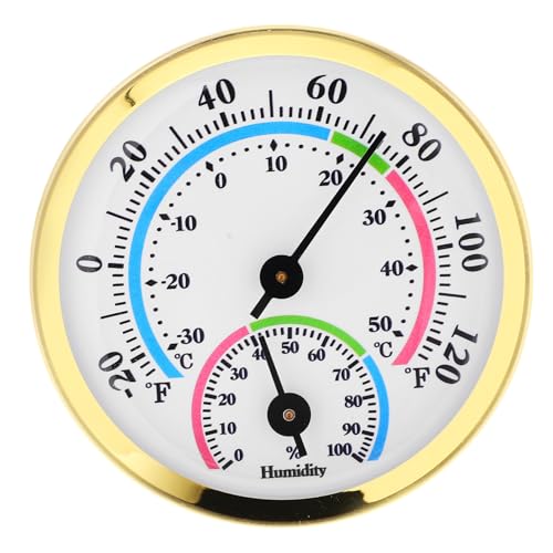 Gogogmee Mini Hygrometer mit Aluminiumring und Kunststoffgehäuse Präzises Mini thermometer für Innenräume Handlich und Robust als Ersatzteil für Temperatur Feuchtigkeitsmessung Gogogmee Mini Hygrometer mit Aluminiumring und Kunststoffgehäuse Präzises Mini thermometer für Innenräume Handlich und Robust als Ersatzteil für Temperatur Feuchtigkeitsmessung von Gogogmee