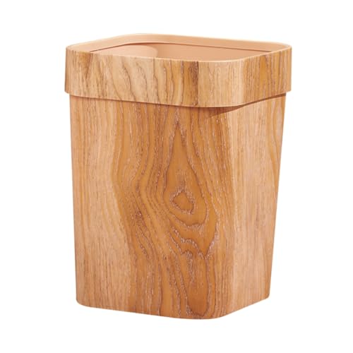 Gogogmee Müllbehälter im Nordic Style im Holzdesign Multifunktionale Mülldose für Bad Küche und Wohnzimmer Robuster Abfalleimer für Papier und von Gogogmee