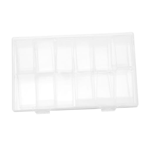 Gogogmee Nagelteil Aufbewahrungsbox mit Abnehmbarem Deckel Transparenter Organizer aus Robustem PP Kunststoff Vielseitige Aufbewahrung für Nageldekorationen und Kleinteile Langlebig und von Gogogmee