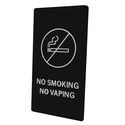 Gogogmee No Smoking Schild Acryl Platte mit Haftkleber Rauchverbotsschild für Wc und Öffentliche Bereiche Leicht Anzubringen Wetterfest Sichtbares Nichtraucher Warnschild von Gogogmee