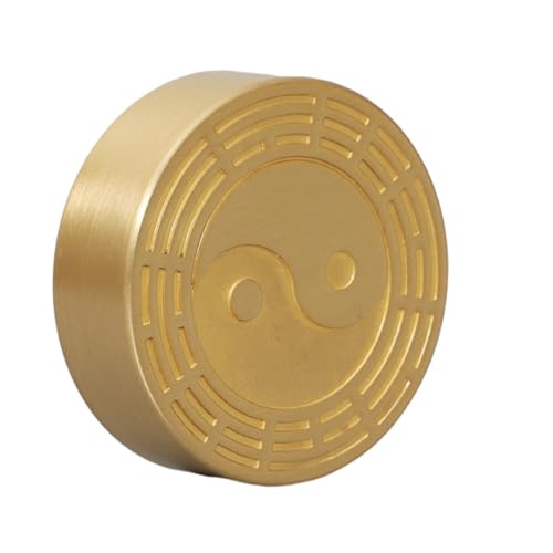 Gogogmee Runder Messing Briefbeschwerer für Kalligraphie Solides Papiergewicht Messing Chinesisches Kalligraphie Zubehör für Schreibtisch zum Halten von Großformatpapier Gogogmee Runder Messing Briefbeschwerer für Kalligraphie Solides Papiergewicht Messing Chinesisches Kalligraphie Zubehör für Schreibtisch zum Halten von Großformatpapier von Gogogmee
