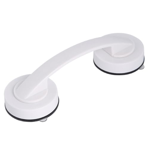 Gogogmee Saugnapf Haltegriff zum Bohren Badgriff für Senioren Badezimmer Balancegriff Rutschfest Wiederverwendbar aus Abs Langlebig für Dusche Glas und Fliesen Vielseitig als Tür und von Gogogmee