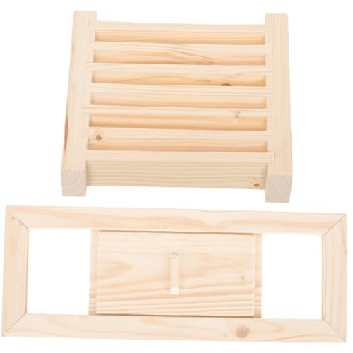 Gogogmee Sauna Lüftungsgitter aus Massivem Zedernholz Hitzebeständiges Ventilationsgitter für Sauna und Dampfräume Leicht Installierbares Holzjalousie Lüftungssystem für Frische Luftzufuhr von Gogogmee