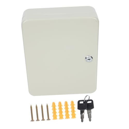 Gogogmee Schlüsselschrank wandmontierte Aufbewahrungsbox robuster abschließbarer Schlüssel-Organizer Schlüsselaufhänger Home-Design Eisen-Schlüsselkasten für den Haushalt Auto-Schlüsselverwaltungsbox von Gogogmee