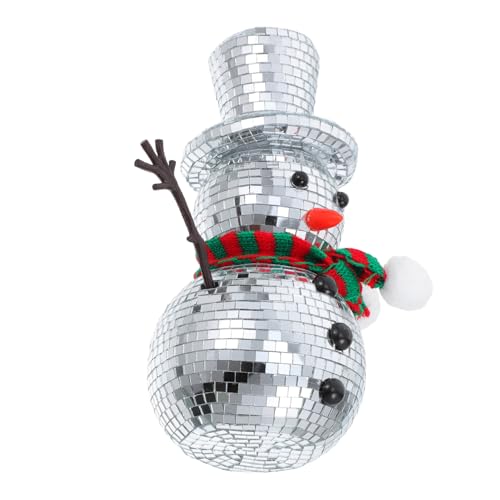 Gogogmee Schneemann-dekoration Für Drinnen Spiegel-diskokugeln Reflektierende Schneemann-ornamente Als Weihnachtsdekor Für Zuhause Und Winter Gogogmee Schneemann-dekoration Für Drinnen Spiegel-diskokugeln Reflektierende Schneemann-ornamente Als Weihnachtsdekor Für Zuhause Und Winter von Gogogmee
