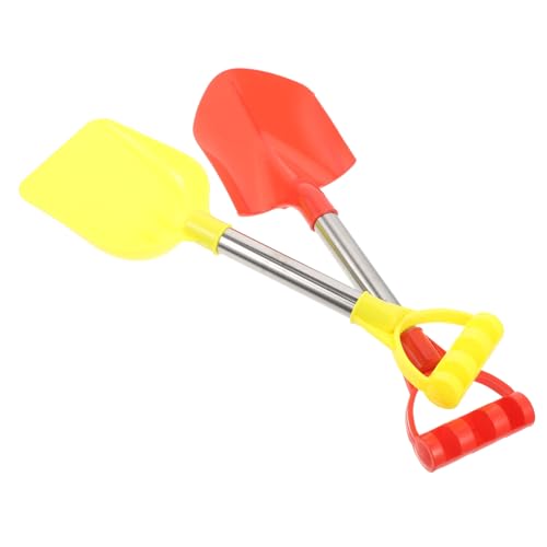 Gogogmee Schneeschaufel Edelstahl Doppel Schaufel Winter Outdoor Schnee Schaufel Werkzeug für Kleinkinder und Mädchen Leicht Sicher Komfortabel zum Schneemann Bauen von Gogogmee