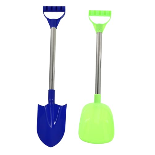Gogogmee Schneeschaufel Edelstahl Doppelseitig Winterspielzeug Outdoor Schnee Schaufel Tragbar Sicher für Jungen Mädchen und Schneemann Bauen Zufällige Farbe Zufällige Farbe von Gogogmee