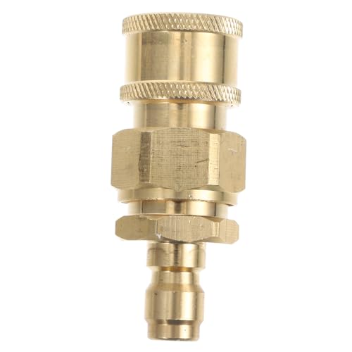 Gogogmee Schnellkupplungs Set für Hochdruckreiniger Messing Langlebige Schnellverbinder mit Drehgelenk Adapter für Effiziente Reinigung von Terrasse und Garten Tragbar und Einfach zu Gogogmee Schnellkupplungs Set für Hochdruckreiniger Messing Langlebige Schnellverbinder mit Drehgelenk Adapter für Effiziente Reinigung von Terrasse und Garten Tragbar und Einfach zu von Gogogmee
