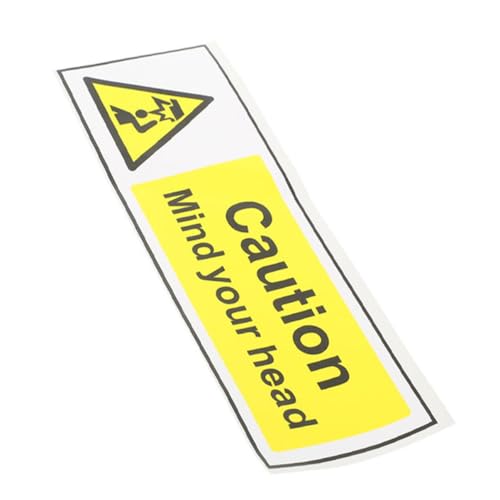 Gogogmee Selbstklebendes Warnschild Achtung Kopf Leichtes Witterungsbeständiges Low Overhead Sign Einfach zu Montierendes Verkehrsschild für Innen Außenbereiche Langlebiges Material Gogogmee Selbstklebendes Warnschild Achtung Kopf Leichtes Witterungsbeständiges Low Overhead Sign Einfach zu Montierendes Verkehrsschild für Innen Außenbereiche Langlebiges Material von Gogogmee