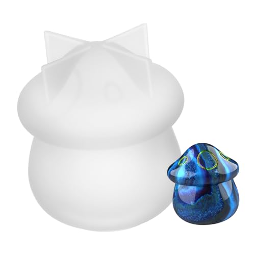 Gogogmee Silikon Pilzform für Harz Kleine Aufbewahrungsbox mit Deckel Flexible Langlebige Epoxidharzform Glatt Leicht zu Reinigen für Schmuck Perlen und Kleine Gegenstände von Gogogmee