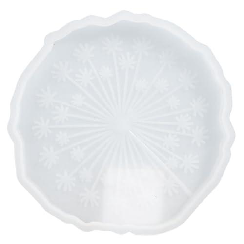 Gogogmee Silikon Untersetzer Form für DIY Projekte Langlebige Dandelion Muster Gießform Silikonform für Untersetzer für Heimdekoration und Designs von Gogogmee