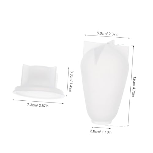 Gogogmee Silikonform für Epoxidharz mit Sockel Flexible Lampenform für DIY Kerzen Harz Blütenkunst Stabile Basis für Einfache Entformung und Klare Ergebnisse bei Resin-dekorationen von Gogogmee