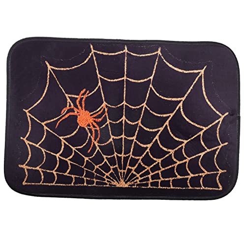 Gogogmee Halloween-Themen Fußmatte rutschfeste Badematte Dekorative Bodenmatte Für Küche Und Badezimmer Gruselige Spinnennetz- von Gogogmee