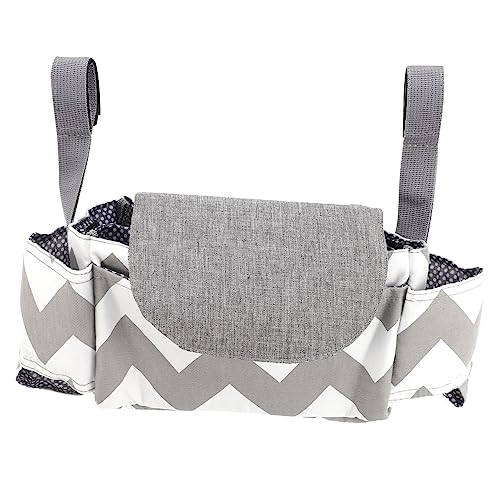 Gogogmee Stroller Organizer Tasche mit Flaschenhalter Hängende Aufbewahrungstasche für Kinderwagen Multifunktionale Babywagen Tasche zur Praktischen Aufbewahrung von Windeln und Zubehör von Gogogmee
