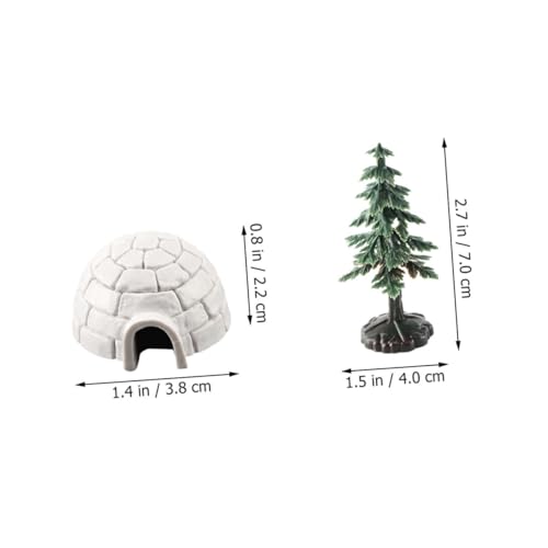 Gogogmee Teiliges Miniatur aus Robustem Kunststoff Realistische Weihnachtsdeko mit Eishausfiguren und Mini Weihnachtsbäumen Kompakte Tischdeko für Sandtisch und Schreibtisch Langlebige Gogogmee Teiliges Miniatur aus Robustem Kunststoff Realistische Weihnachtsdeko mit Eishausfiguren und Mini Weihnachtsbäumen Kompakte Tischdeko für Sandtisch und Schreibtisch Langlebige von Gogogmee