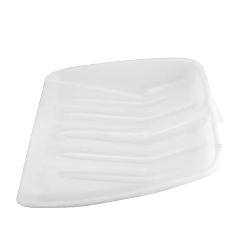 Gogogmee Tragbarer Schneeschaufel Kopf aus Weißem Gehärtetem Kunststoff Ergonomisches Rutschfestes Design Langlebiges Schneeräumer Werkzeug für Einfache Schnee und Eisentfernung im Outdoor von Gogogmee