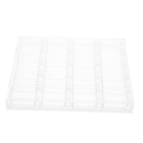 Gogogmee Transparente Acryl Aufbewahrungsbox mit Fächern für Nagelkunst Schmuck Charms Organizer Kompakt und Vielseitig für Nagelverzierungen und Kleine Accessoires Damen Schmuckkasten von Gogogmee