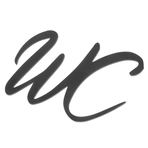 Gogogmee Unisex Toilettenschild Selbstklebendes Wandschild für Badezimmer und Büro Vielseitige Montagemöglichkeiten Hohe Haftung und Sichtbarkeit von Gogogmee