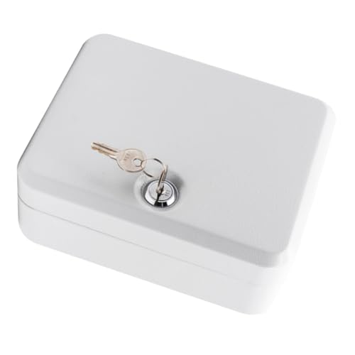 Gogogmee Schlüsselkasten Mit Fächern Wandmontierbarer Schlüsselverwaltungsschrank Weiß Aus Kaltgewalztem Stahl Mit Sicherheitsschloss von Gogogmee