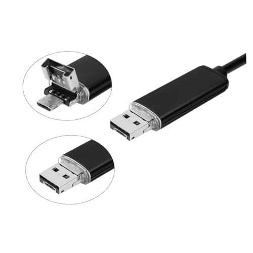 Gogogmee Wasserdichte Inspektionskamera für Smartphones PC Rohrkamera mit Leds für Unterwasseruntersuchungen Geeignet Schwarz von Gogogmee