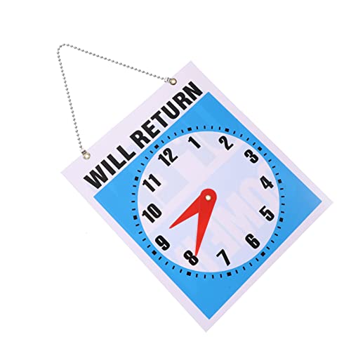 Gogogmee Welcome Türschild Quadratisch mit Uhr PVC Doppelseitig Beschreibbar Ladendekoration Praktisches Geschäftsschild zum Aufhängen für Shop Büro Öffnungszeiten Gogogmee Welcome Türschild Quadratisch mit Uhr PVC Doppelseitig Beschreibbar Ladendekoration Praktisches Geschäftsschild zum Aufhängen für Shop Büro Öffnungszeiten von Gogogmee