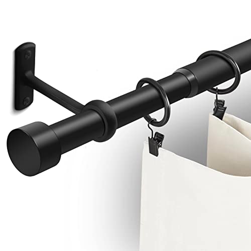 2,5 cm Gardinenstangen für Fenster, 81,3 bis 182,9 cm, schwarz, rustikales Gardinenstangen-Set, modernes Design, Gardinenstangen mit Halterungen, Raumteilerstangen, industrielle Fensterstangen für 2,5 cm Gardinenstangen für Fenster, 81,3 bis 182,9 cm, schwarz, rustikales Gardinenstangen-Set, modernes Design, Gardinenstangen mit Halterungen, Raumteilerstangen, industrielle Fensterstangen für von Gogrinliv