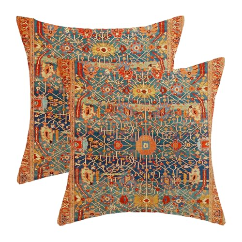 Boho-Kissenbezüge, 50,8 x 50,8 cm, Rot, böhmisches ethnisches Design, dekorative Wurfkissenbezüge, Bauernhaus-Kissenbezüge für Sofa, Couch, Outdoor, 2 Stück Boho-Kissenbezüge, 50,8 x 50,8 cm, Rot, böhmisches ethnisches Design, dekorative Wurfkissenbezüge, Bauernhaus-Kissenbezüge für Sofa, Couch, Outdoor, 2 Stück von Gohdiwh