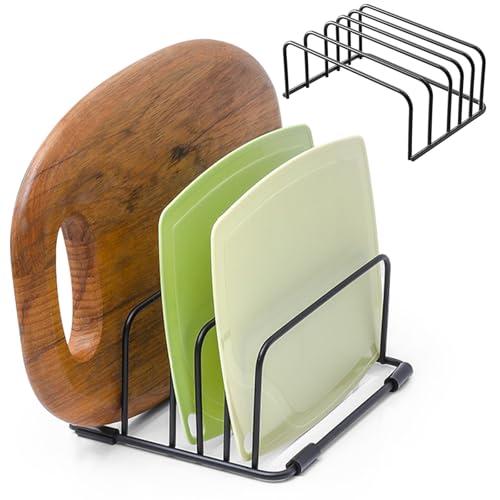 Gohytal 2 Stück Schneidebrett Halter, Tellerhalter schublade mit 5 Schlitze, Schneidebrett Halterung, Bretthalter Küche, Küchen Organizer, für Küche Schneidebretter, Backbleche, Tabletts Gohytal 2 Stück Schneidebrett Halter, Tellerhalter schublade mit 5 Schlitze, Schneidebrett Halterung, Bretthalter Küche, Küchen Organizer, für Küche Schneidebretter, Backbleche, Tabletts von Gohytal