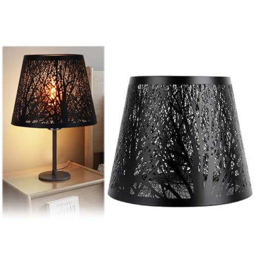 Gohytal Lampenschirm E27, Nachttisch Lampenschirm Vintage Ausgehöhlter Laubsägearbeiten Tischförmiger für Tischlampe Stehlampe Hängelampe für Schlafzimmer Wohnzimmer Hotel Cafe Gohytal Lampenschirm E27, Nachttisch Lampenschirm Vintage Ausgehöhlter Laubsägearbeiten Tischförmiger für Tischlampe Stehlampe Hängelampe für Schlafzimmer Wohnzimmer Hotel Cafe von Gohytal
