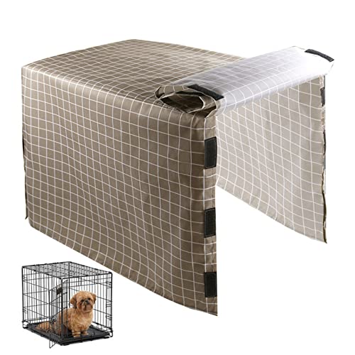 Gojiny Vier-Tür Hund Cker Indoor Outdoor Hund Kiste Abdeckung Wasserdicht Winddicht Oxford Tuch Hund Käfig Abdeckung Kennel Abdeckung für Draht Hund Kiste von Gojiny